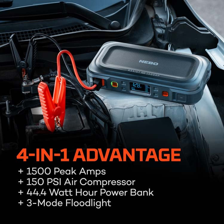 NEBO Assist 1500XP Air - Portable Jump Box and Air Compressor