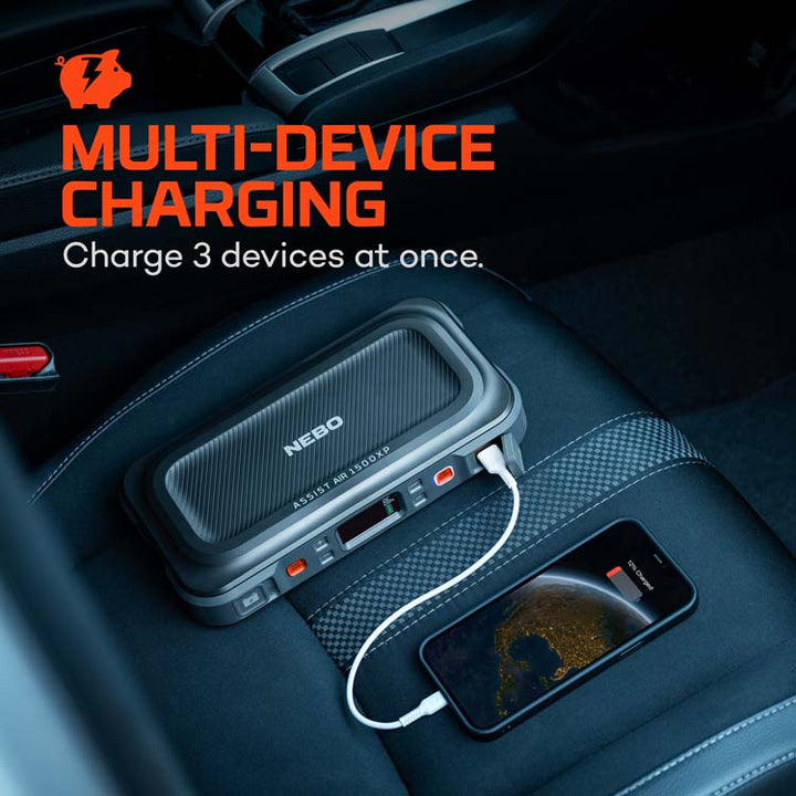 NEBO Assist 1500XP Air - Portable Jump Box and Air Compressor